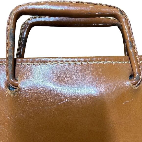 Vintage Carlton Brown S.L.S. Leather Attache Monogrammed Briefcase Size 16”x11” - Picture 8 of 11